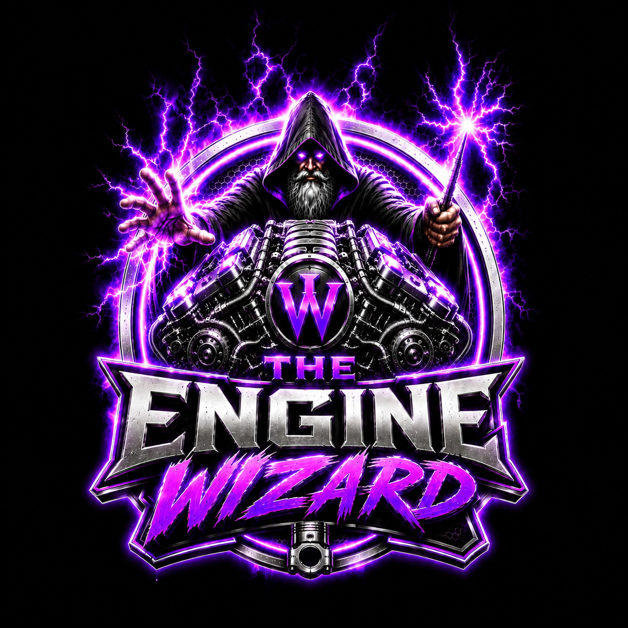 The Engine Wizard logo